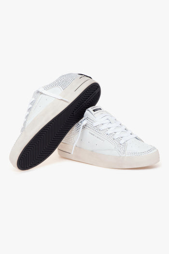 Sneaker Skate Deluxe in pelle con strass - 4