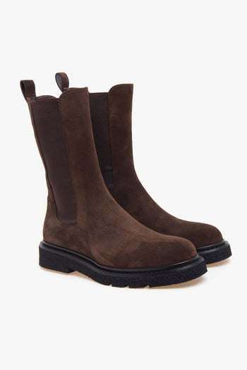 Chelsea boot in camoscio con suola in gomma - 2