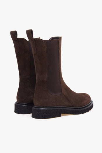 Chelsea boot in camoscio con suola in gomma - 3