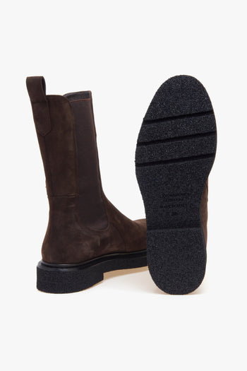 Chelsea boot in camoscio con suola in gomma - 4