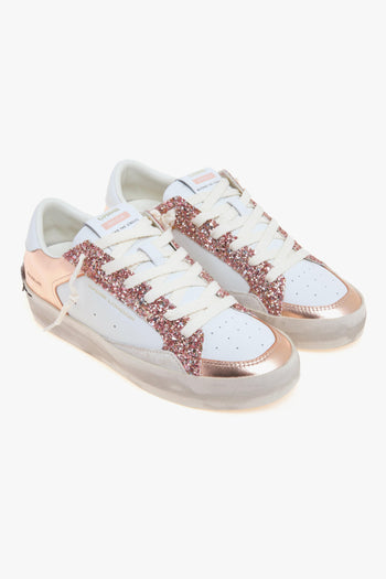 Sneaker SK8 Deluxe in pelle e glitter - 2