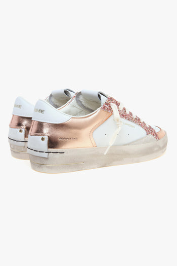 Sneaker SK8 Deluxe in pelle e glitter - 3