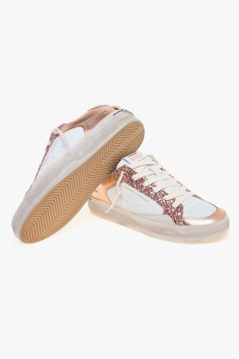 Sneaker SK8 Deluxe in pelle e glitter - 4