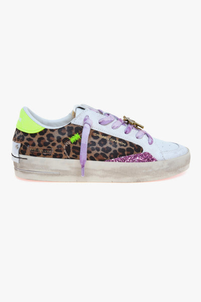 Sneaker SK8 Deluxe in pelle e tessuto maculato