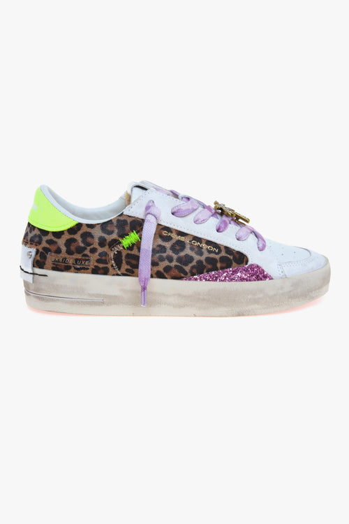 Sneaker SK8 Deluxe in pelle e tessuto maculato
