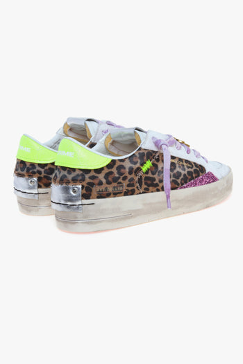 Sneaker SK8 Deluxe in pelle e tessuto maculato - 3