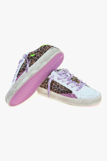 Sneaker SK8 Deluxe in pelle e tessuto maculato - 4