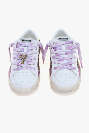 Sneaker SK8 Deluxe in pelle e tessuto maculato - 5