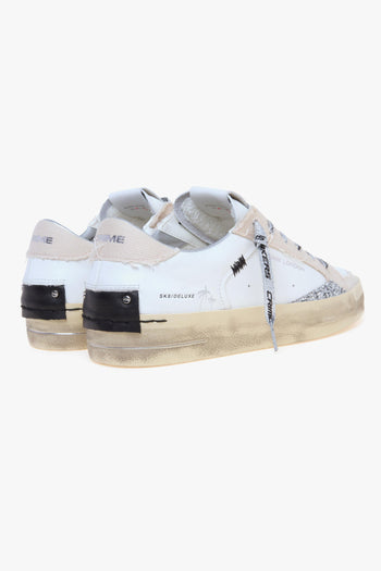 Sneaker SK8 Deluxe in pelle e canvas con dettagli in glitter - 3