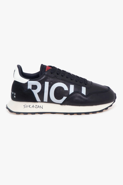 Sneaker Richmond X in pelle con maxi logo