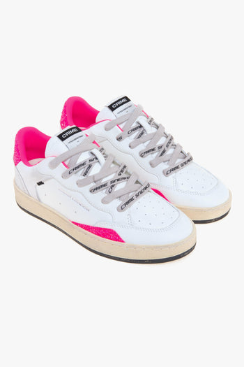 Sneaker Chelasea in pelle e glitter fuxia - 2