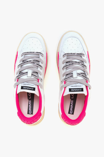 Sneaker Chelasea in pelle e glitter fuxia - 5
