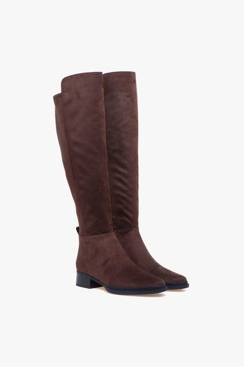 Stivale "Lex Boot" in alcantara strech con tacco 30 mm - 2