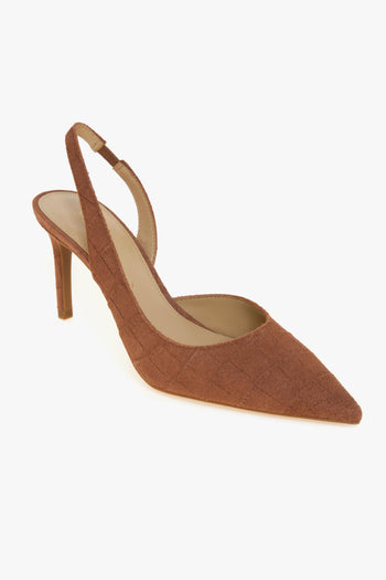 Sling back "Alina Flex" in camoscio stampa cocco e tacco 75 mm - 4