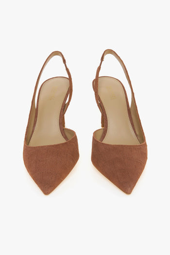 Sling back "Alina Flex" in camoscio stampa cocco e tacco 75 mm - 5