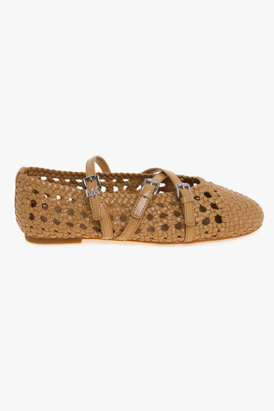 Ballerina Indy Flex in ecopelle intrecciata