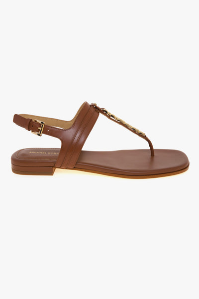Sandalo flat infradito Marcia in pelle