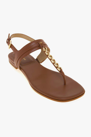 Sandalo flat infradito Marcia in pelle - 4
