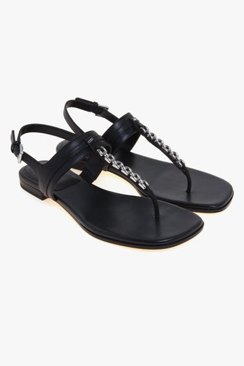 Sandalo flat infradito Marcia in pelle - 2