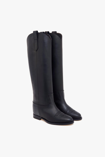 Stivale stile texano con zeppa interna - 2