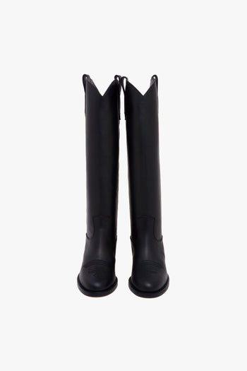 Stivale stile texano con zeppa interna - 5