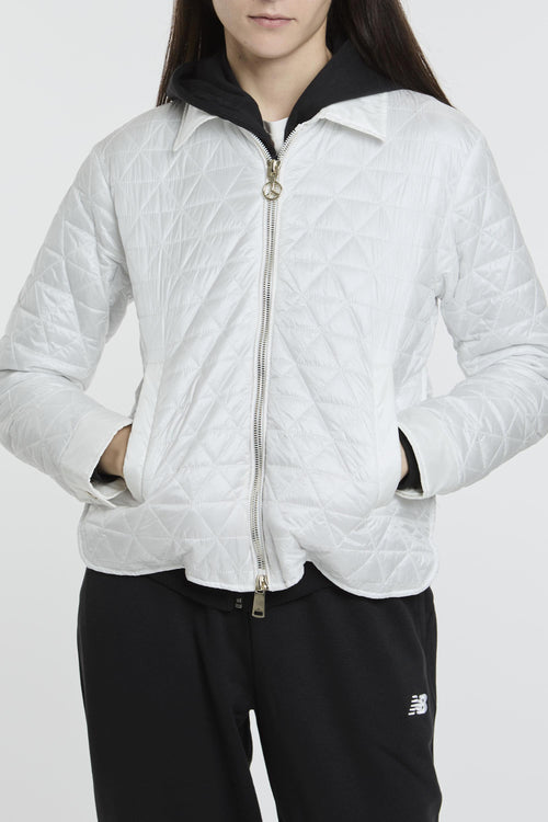 Overshirt in nylon ultralight trapuntato con zip