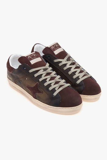 Sneaker SNK in pelle e camoscio - 2