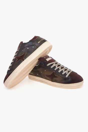 Sneaker SNK in pelle e camoscio - 4