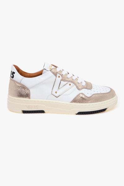 Sneaker basket in pelle e camoscio