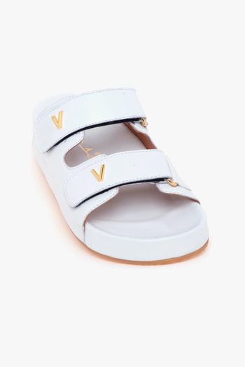 Ciabatta in nappa con doppia fascia - 4