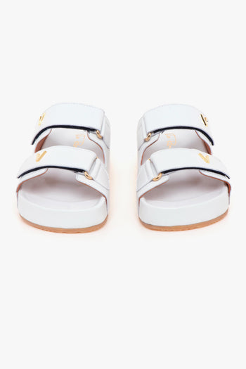 Ciabatta in nappa con doppia fascia - 5