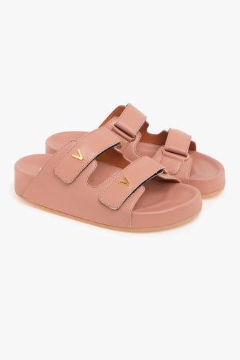 Ciabatta in nappa con doppia fascia - 2