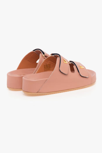 Ciabatta in nappa con doppia fascia - 3