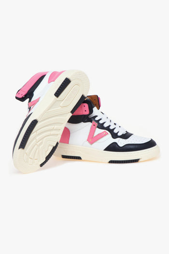 Sneaker basket alta in pelle - 4
