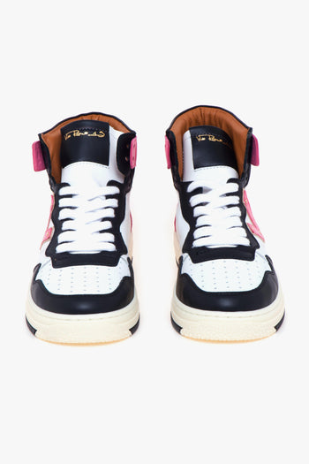 Sneaker basket alta in pelle - 5