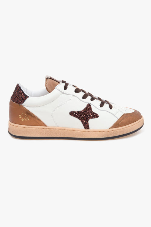 Sneaker basket "Sun" in pelle