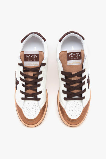 Sneaker basket "Sun" in pelle - 5