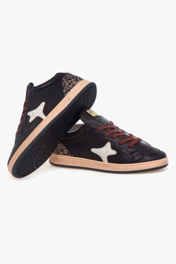 Sneaker basket "Sun" in pelle - 4