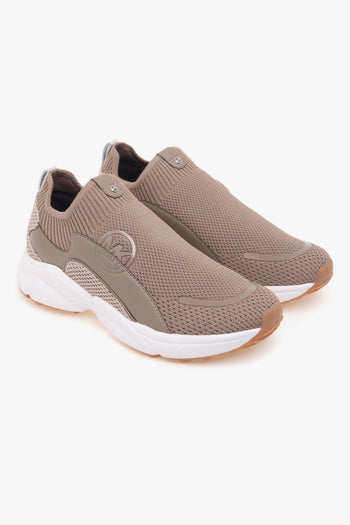 Sneaker Sami Knit Trainer in tessuto stretch e pelle - 2