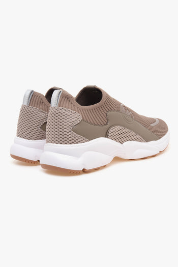 Sneaker Sami Knit Trainer in tessuto stretch e pelle - 3