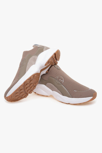 Sneaker Sami Knit Trainer in tessuto stretch e pelle - 4