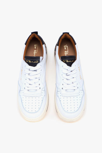 Sneaker basket in pelle con tallone maculato - 5