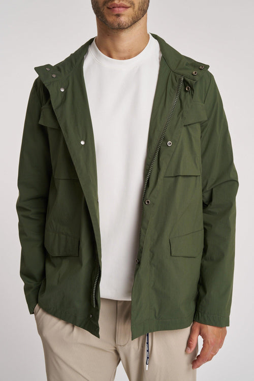 Field jacket in cotone effetto vintage - 1