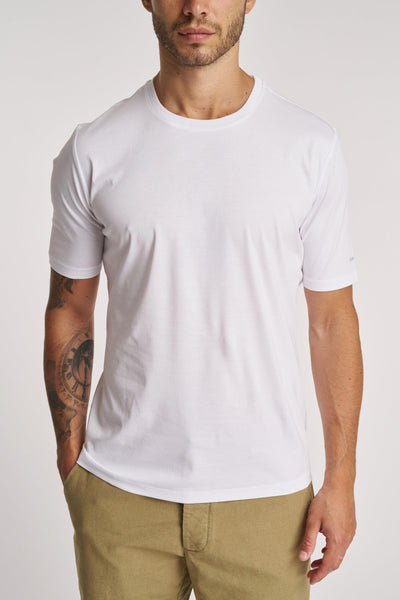 T-shirt girocollo in cotone