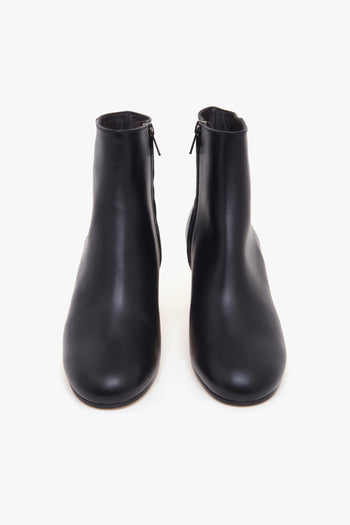 Tronchetto in pelle con tacco 60 mm - 5