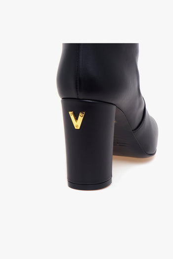 Stivale a tubo in pelle con tacco 80 mm - 4