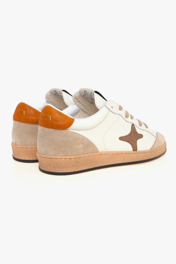 Sneaker modello Sun in pelle e camoscio - 3