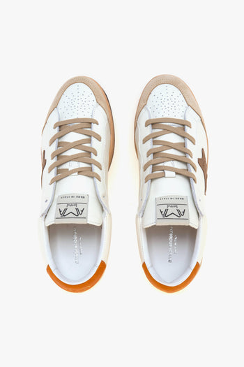 Sneaker modello Sun in pelle e camoscio - 5
