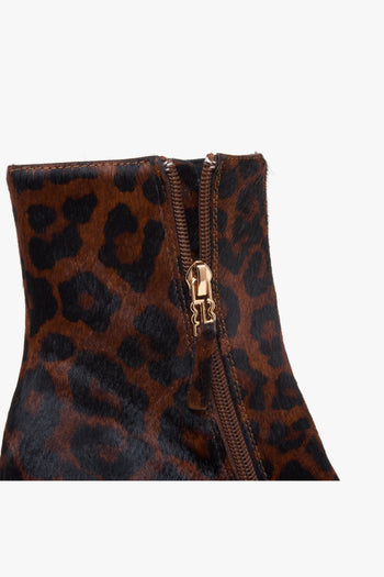 Tronchetto in cavallino maculato con tacco 70 mm - 4