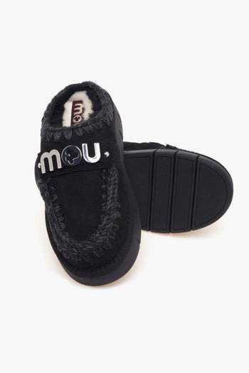 Bounce Clog in camoscio con maxi logo - 4